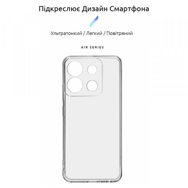 Фото - Чохол для смартфону Armorstandart Air Series for Infinix Smart 7 HD Camera cover Transparent (ARM68631)