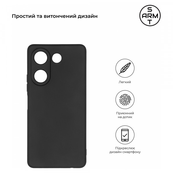 Фото - Чохол для смартфону Armorstandart Matte Slim Fit for Tecno Camon 20 Pro 4G Camera cover Black (ARM68919)