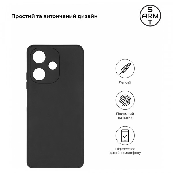 Фото - Чохол для смартфону Armorstandart Matte Slim Fit for Infinix Hot 30i (X669) / Hot 30i NFC (X669D) Camera cover Black (ARM69010)