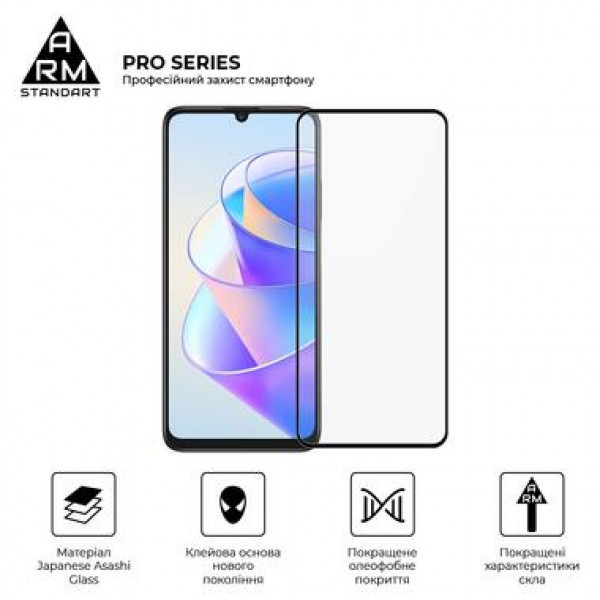 Фото - Защитное стекло для смартфона Armorstandart Pro for Honor X7a Black (ARM69380)