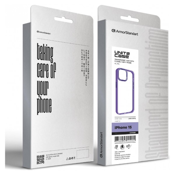 Фото - Чехол для смартфона Armorstandart UNIT2 for Apple iPhone 15 Lavender (ARM69970)