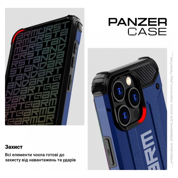 Фото - Чехол для смартфона Armorstandart Panzer for Xiaomi Redmi Note 12S 4G Dark Blue (ARM70810)