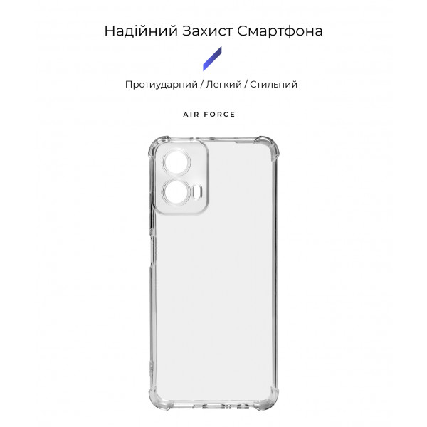 Фото - Чохол для смартфону Armorstandart Air Force for Motorola G34 5G Camera cover Clear (ARM73907)