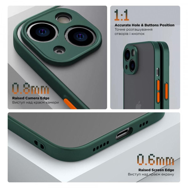 Фото - Чохол для смартфону Armorstandart Frosted Matte for Samsung A35 5G (A356) Dark Green (ARM74332)