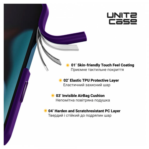 Фото - Чохол для смартфону Armorstandart UNIT2 for Apple iPhone 12 / 12 Pro Purple (ARM74787)