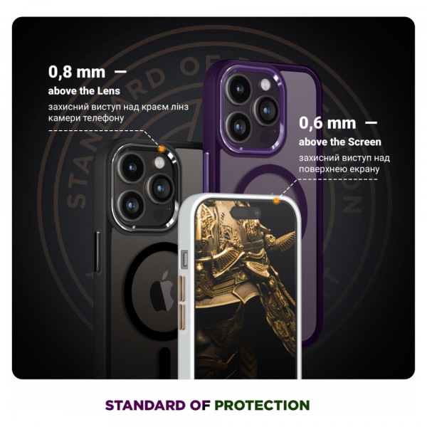 Фото - Чохол для смартфону Armorstandart MagSafe for Apple iPhone 12/12 Pro Purple (ARM74851)