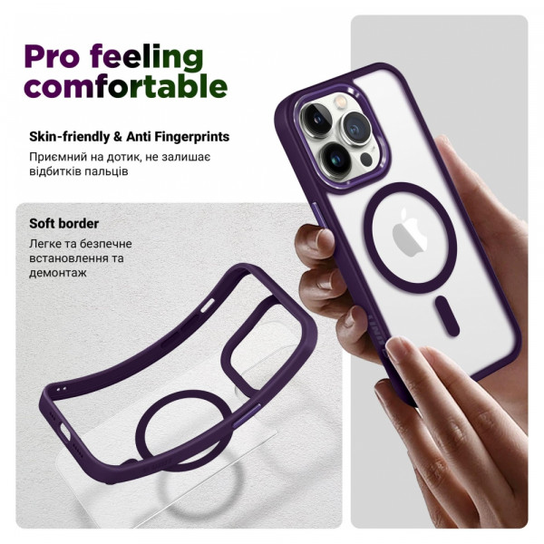 Фото - Чохол для смартфону
 Armorstandart Unit MagSafe for Apple iPhone 13 Pro Purple (ARM75200)