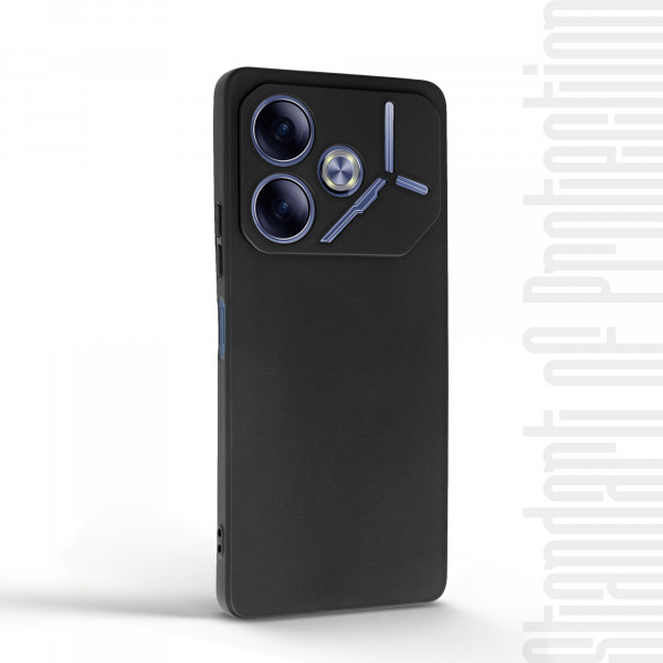 Фото - Чохол для смартфону Armorstandart Matte Slim Fit for Tecno Pova 6 (LI7) Camera cover Black (ARM78190)