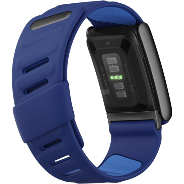 Фото - Ремінець для фітнес-браслета Armorstandart Silicone Tech for Whoop 5.0 / MG Dark Blue with Black (ARM90100)