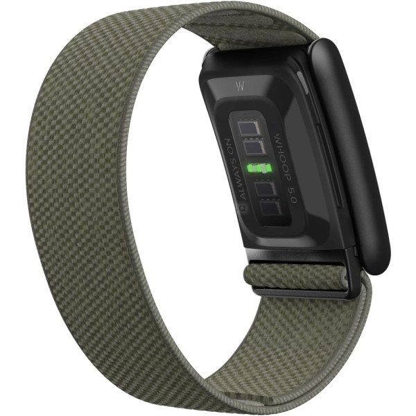 Фото - Ремінець для фітнес-браслета Armorstandart SuperKnit for Whoop 5.0 / MG Khaki with Silver (ARM90103)