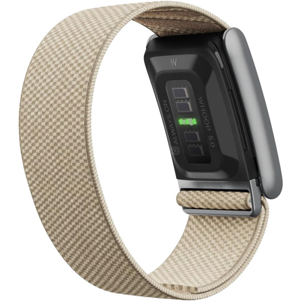 Фото - Ремінець для фітнес-браслета Armorstandart SuperKnit for Whoop 5.0 / MG Beige with Silver ARM90105)