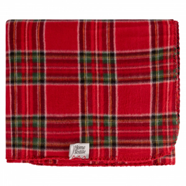 Фото - Плед односпальный ARDESTO Fleece 130x160 см клетка красный (ART0717PB)