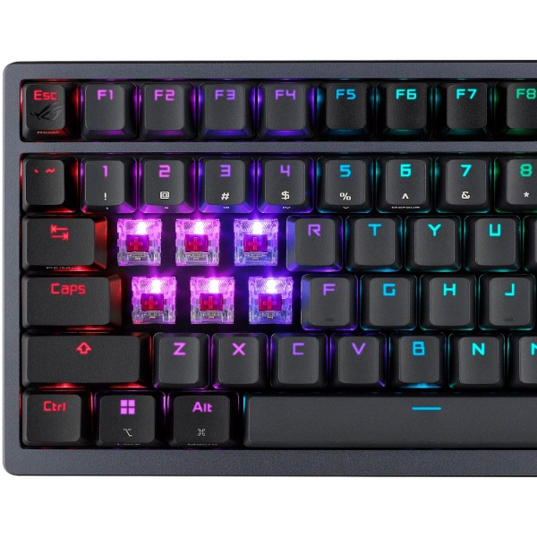 Фото - Клавіатура бездротова ігрова Asus ROG Azoth RGB 81key NX RD USB/WL/BT EN Black