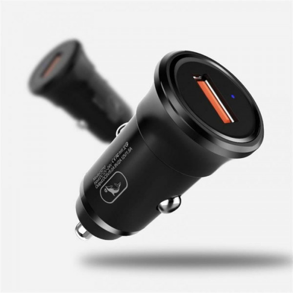 Фото - Автомобільний зарядний пристрій SkyDolphin SZ10 QC3.0 (1USB, 3.1A) Black (AZP-000086)