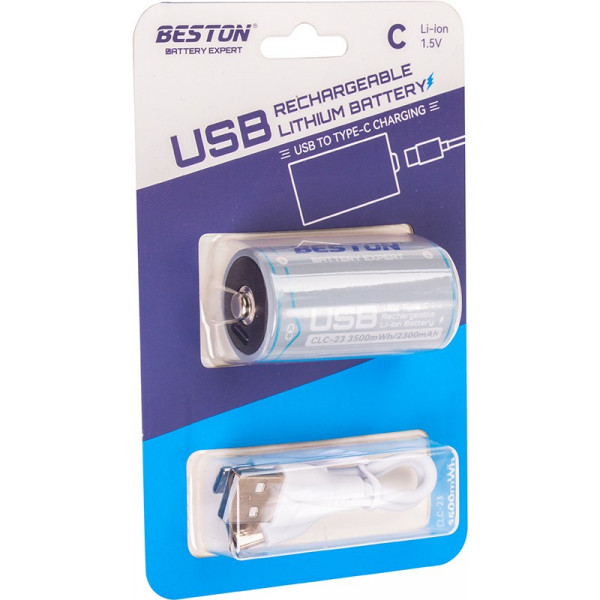 Фото - Аккумулятор тип 18650 Beston C 1.5V 2300mah Li-ion CLC-23 (AA620296)