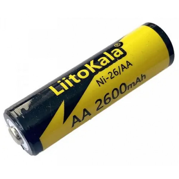 Фото - Акумулятор тип AA LiitoKala Ni-26/AA 1.2V 2600mAh 1 шт.