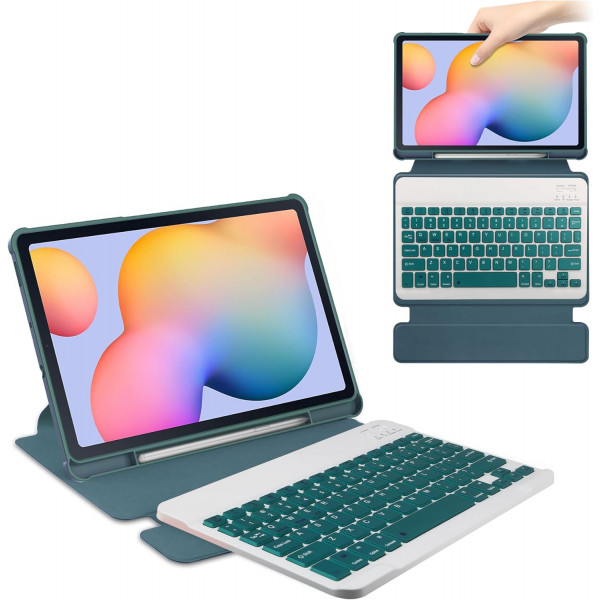Фото - Чохол-клавіатура для планшета BeCover 360° Rotatable for Samsung Galaxy Tab S6 Lite 10.4 P610/P613/P615/P619 Dark Green (712406)