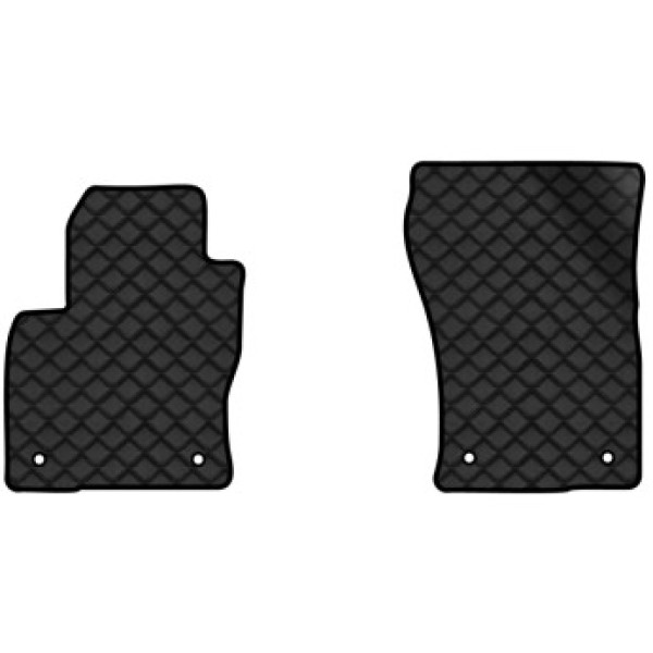 Фото - Килимки з екошкіри в салон авто передні EVAtech для Kodiaq Restyling 5 seats Skoda 2021-2024 1 покоління SUV EU (SK43100AB2AV4BBLB)