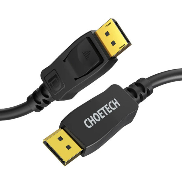 Фото - Кабель Choetech DisplayPort M - M 2.0 м V1.4 8K 60Hz (XDD01-V1-BK)