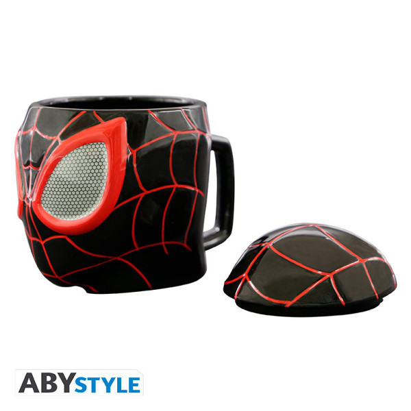 Фото - Чашка ABYstyle 3D MARVEL Spider-Man Miles Morales 400 мл (ABYMUGA220)