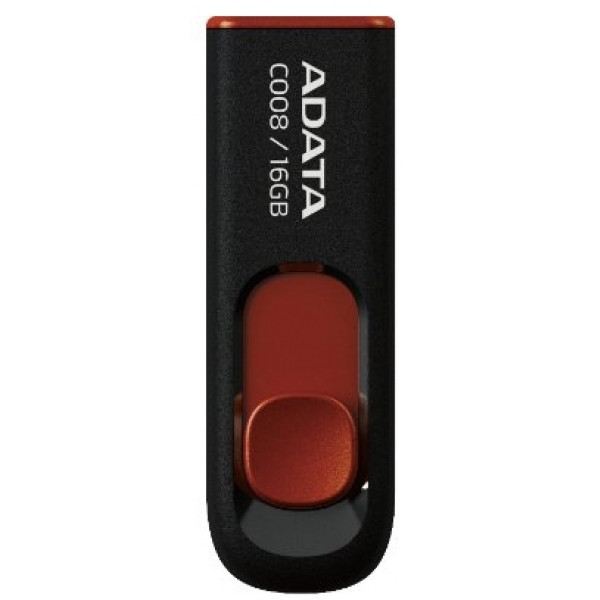 Фото - Флеш USB ADATA C008 16GB USB 2.0 Black (AC008-16G-RKD) Фото - Флеш USB ADATA C008 16GB USB 2.0 Black (AC008-16G-RKD)