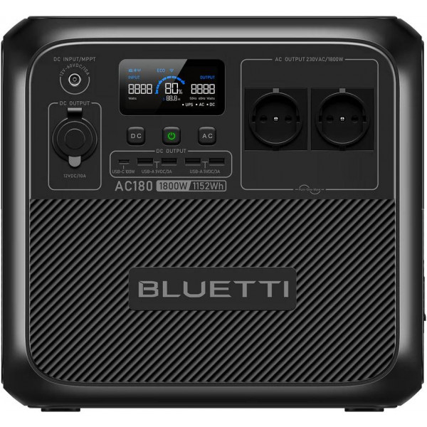 Фото - Зарядна станція універсальна Bluetti AC180 Portable Power Station 1800W 1152Wh Фото - Зарядна станція універсальна Bluetti AC180 Portable Power Station 1800W 1152Wh