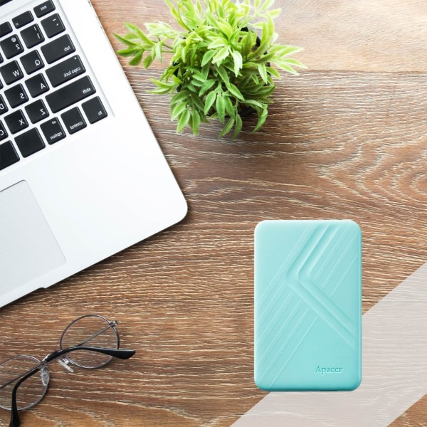 Фото - Жесткий диск внешний Apacer External 2.5'' USB 3.2 Gen. 1 AC236 ECO 2Tb Jelly mint (AP2TBAC236ECO-1)