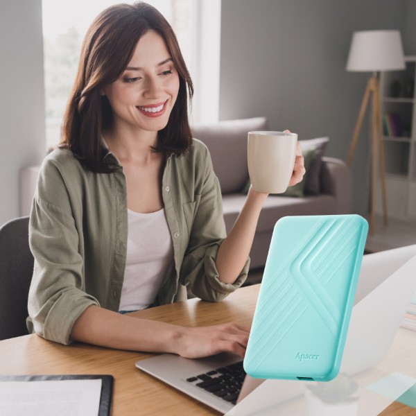 Фото - Жесткий диск внешний Apacer External 2.5'' USB 3.2 Gen. 1 AC236 ECO 2Tb Jelly mint (AP2TBAC236ECO-1)