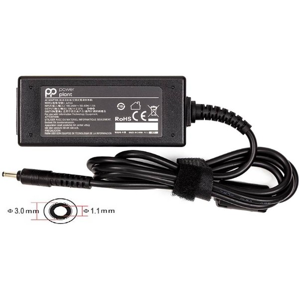 Фото - Зарядное устройство для ноутбука PowerPlant ACER 220V, 19V 45W 2.37A (3.0x1.1) (AC45F3011)