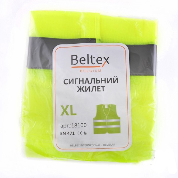 Фото - Світловідбивний жилет Beltex XL зелений (BX18100)