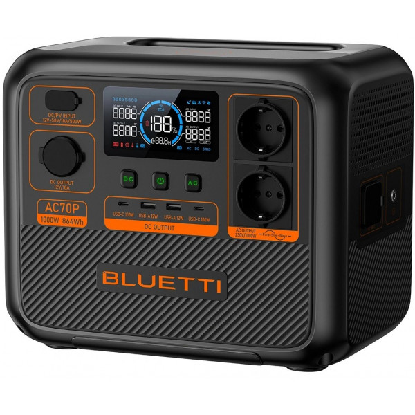 Фото - Зарядна станція універсальна Bluetti AC70P 864Wh 1000W