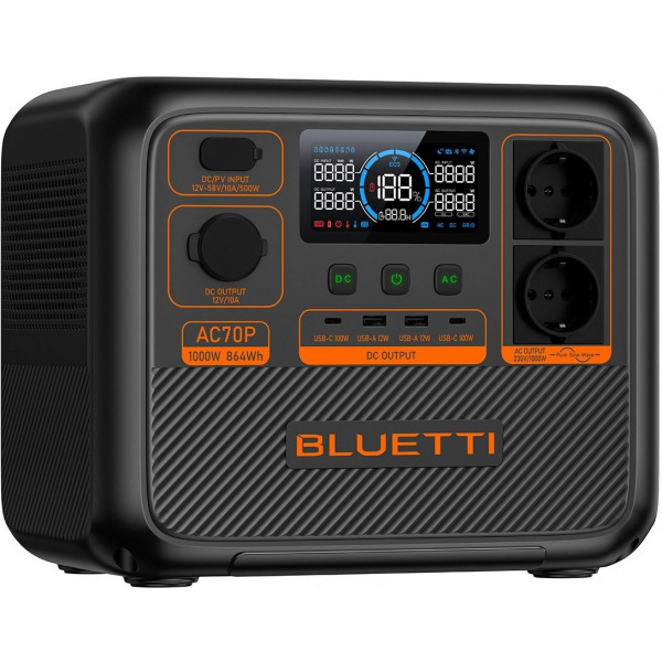 Фото - Зарядна станція універсальна Bluetti AC70P 864Wh 1000W