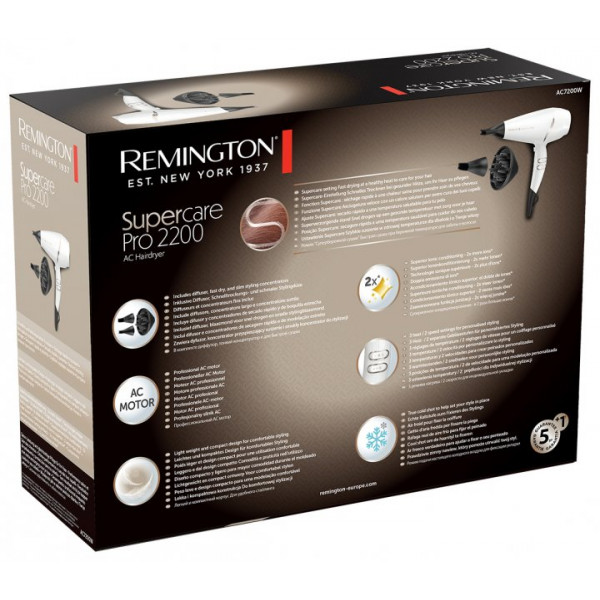 Фото - Фен Remington Supercare PRO 2200 AC motor (AC7200W)