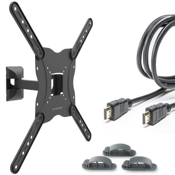 Фото - Кріплення для телевізора ACCLAB AL-BT401 26-55+Кабель HDMI 1.8 м + Органайзер (1283126631191) Фото - Кріплення для телевізора ACCLAB AL-BT401 26-55+Кабель HDMI 1.8 м + Органайзер (1283126631191)