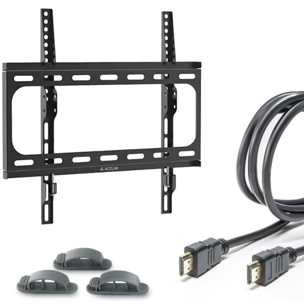 Фото - Кріплення для телевізора ACCLAB AL-FR40/F 26-75+Кабель HDMI 1.8 м + Органайзер (1283126631207)