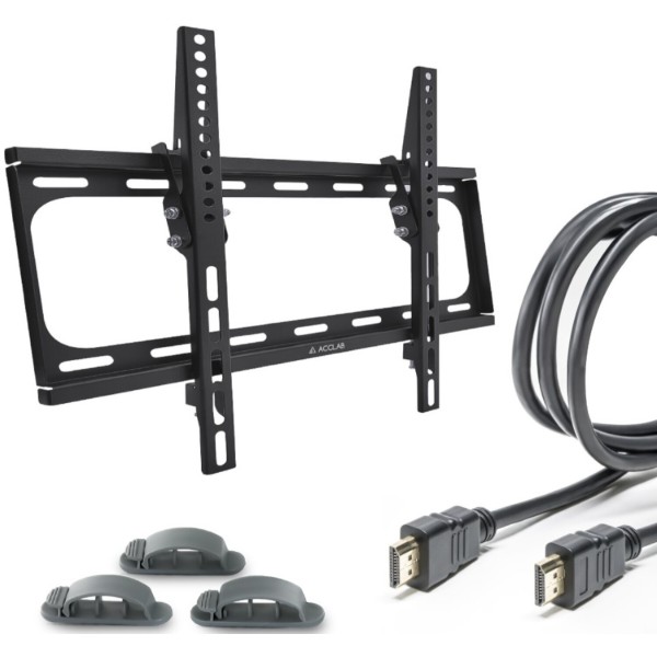 Фото - Кріплення для телевізора ACCLAB AL-FR40/T 26-75+Кабель HDMI 1.8 м + Органайзер (1283126631184)