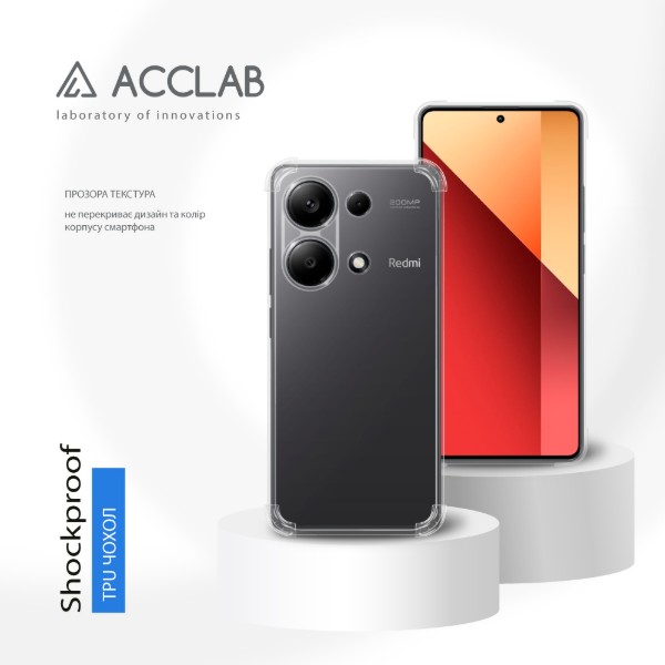 Фото - Чохол для смартфону ACCLAB Shockproof for Xiaomi Redmi Note 13 Pro 4G Light (1283126592324)
