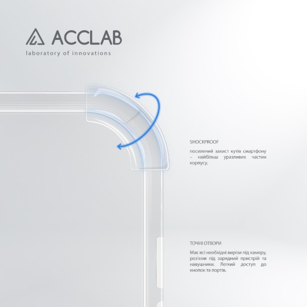 Фото - Чохол для смартфону ACCLAB Shockproof for Xiaomi Redmi Note 13 Pro 5G Light (1283126592331)