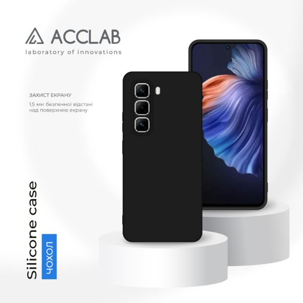 Фото - Чохол для смартфону ACCLAB Silicone Case for Infinix Hot 50 Pro Black (1283126616617)