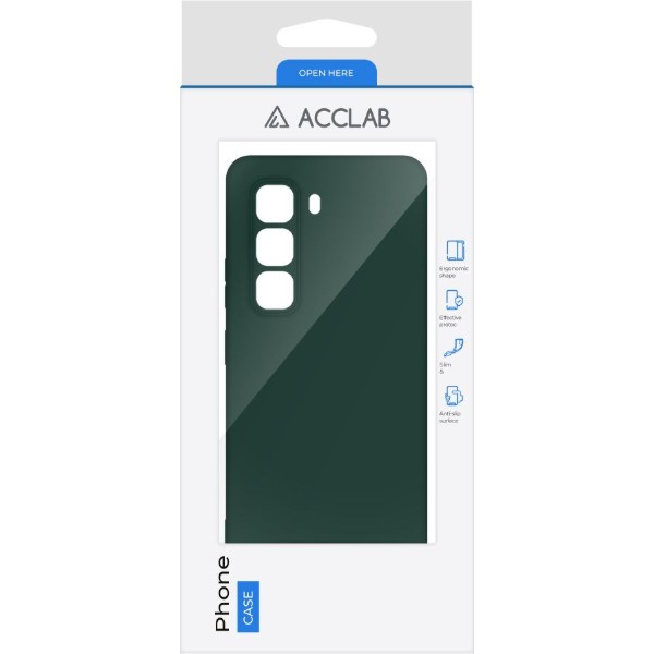 Фото - Чохол для смартфону ACCLAB Silicone Case for Infinix Hot 50 Pro Dark Green (1283126616594)