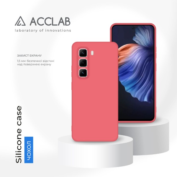 Фото - Чохол для смартфону ACCLAB Silicone Case for Infinix Hot 50 Pro Pink (1283126616570)