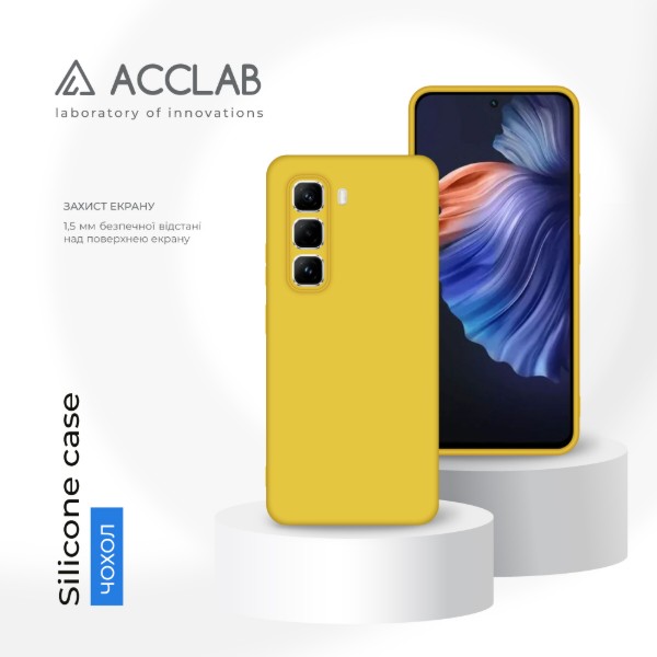 Фото - Чохол для смартфону ACCLAB Silicone Case for Infinix Hot 50 Pro Yellow (1283126616556)
