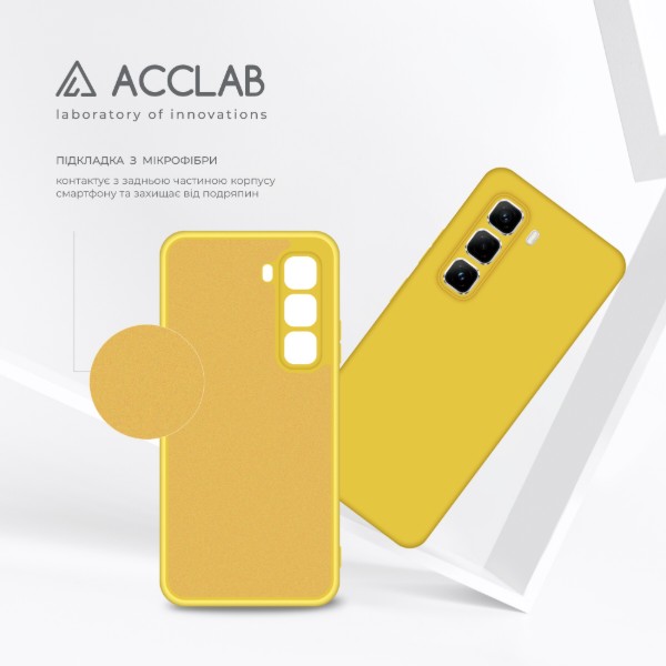 Фото - Чохол для смартфону ACCLAB Silicone Case for Infinix Hot 50 Pro Yellow (1283126616556)