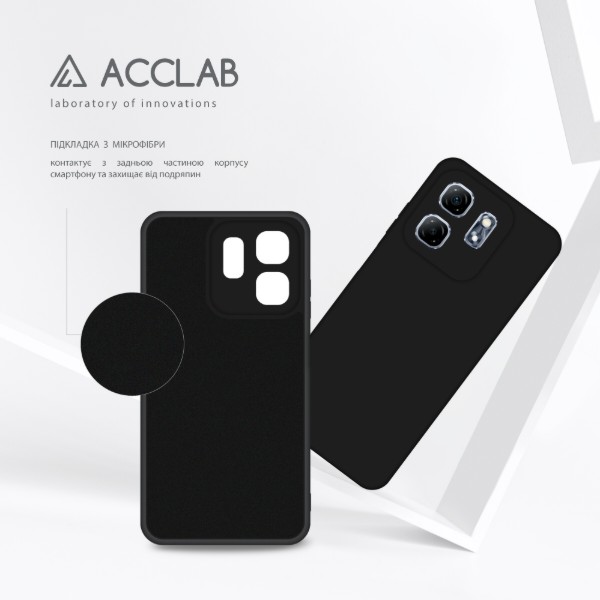 Фото - Чохол для смартфону ACCLAB Silicone Case for Infinix Hot 50i Black (1283126601293)