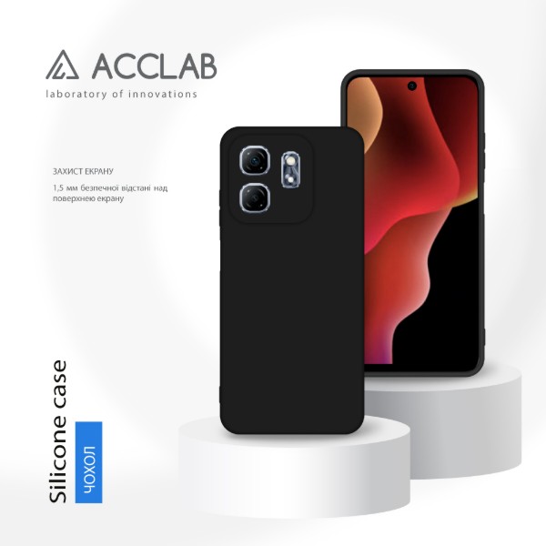 Фото - Чохол для смартфону ACCLAB Silicone Case for Infinix Hot 50i Black (1283126601293)