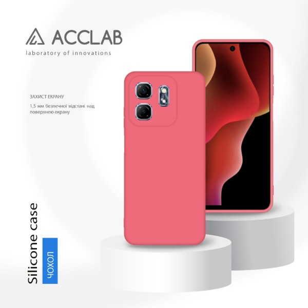 Фото - Чохол для смартфону ACCLAB Silicone Case for Infinix Hot 50i Pink (1283126601262)