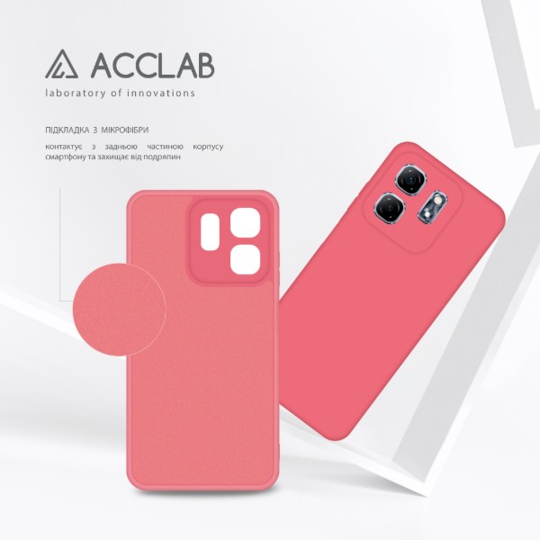 Фото - Чохол для смартфону ACCLAB Silicone Case for Infinix Hot 50i Pink (1283126601262)