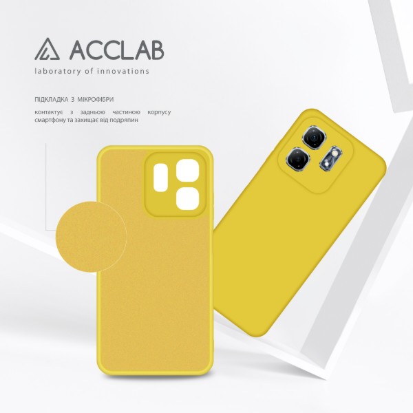 Фото - Чохол для смартфону ACCLAB Silicone Case for Infinix Hot 50i Yellow (1283126601255)
