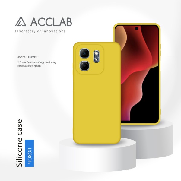 Фото - Чохол для смартфону ACCLAB Silicone Case for Infinix Hot 50i Yellow (1283126601255)