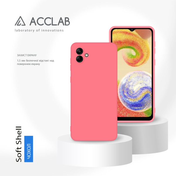 Фото - Чехол для смартфона ACCLAB Silicone Case for Samsung Galaxy A04 Pink (1283126601385)